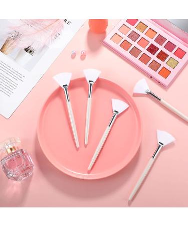 14-Piece Soft Fan Brushes Set for Mud Cream Applicator - White - Buy Online on GoSupps.com
