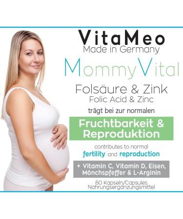Desire to Have Children: Premium Fertility Supplements with Folic Acid Zinc & More - 60 Capsules - Made in Germany - Buy Online on GoSupps.com