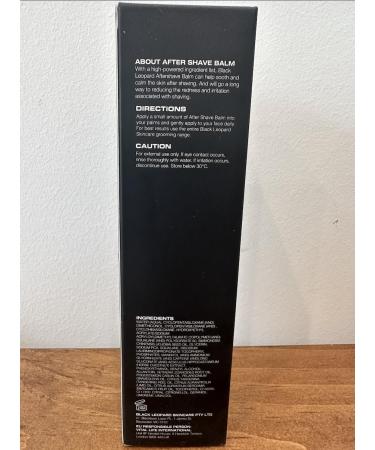 BLACK LEOPARD After Shave Balm for Men - Soothing Anti-Aging Lotion Reduces Redness & Restores Skin - 3.4 fl. oz - Buy Online on GoSupps.com