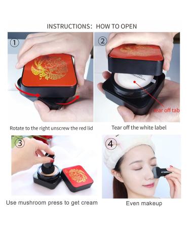 2PCS IVOLY Mushroom Head Air Cushion BB & CC Cream Set - High Coverage Long Lasting Waterproof with Makeup Sponge - Moisturizing Concealer Duo - Buy Online on GoSupps.com