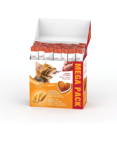 Catit Creamy Tuna | Creamy Chicken & Liver Lickable Cat Treat - 100 Tubes Mega Pack Cat Treat + Cat Treat Liver - Buy Online on GoSupps.com