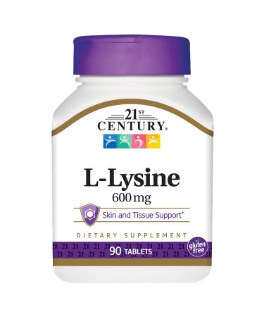 21st Century L-Lysine 600 mg 90 Tablets