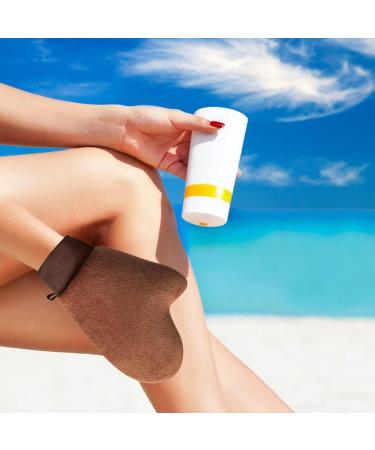 Double Sided Fake Tan Mitt Tanning Lotion Applicator Tanning Applicator Fake Tan Mitt with Nonslip Elastic Wrist and Thumb for Mousse Lotion Skin Care - Buy Online on GoSupps.com