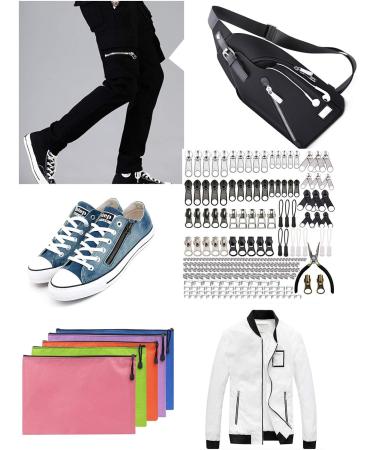 255 Pcs Zipper Repair Kit with Pliers Tool - Replacement & Extension Pulls for Clothing, Jackets, Purses, Backpacks - Ideal for Tents, Sleeping Bags - Buy Online on GoSupps.com