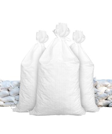 Sandbaggy Sandbags | Size: 14" x 26" | White Color | Military Grade | Protects Homes & Businesses From Flooding | Sand Bags Trusted by US Military & Forest Service | Pack of 10 Bags