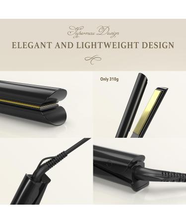 Titanelli 2 in 1 Titanium Hair Straightener & Curler | 100% Pure Ti-Thermal Technology Flat Iron | Professional 1-Inch Styling | Black Gold & Pink Options - Shop Now - Buy Online on GoSupps.com