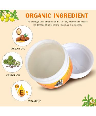 Orientfashion Locks Braid Gel - Extreme Hold for Braids, Locks, Twists, Cornrows | Smooths, Tames Frizz | No Flaking, Long Lasting Shine | Peach 8.8oz - Buy Online on GoSupps.com