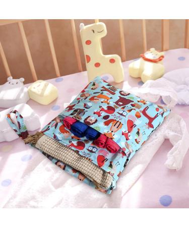 Dioxide Diaper Pocket Wetbag | Waterproof Reusable Laundry Bag for Baby Travel Fitness - Fox Design (2PCs) - Buy Online on GoSupps.com