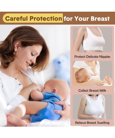 Lictin Breast Shells 2PCS Milk Collector Set | Silicone Nursing Cups for Breastfeeding | Includes 20 Breast Milk Storage Bags | Reusable and Leakproof - Buy Online on GoSupps.com
