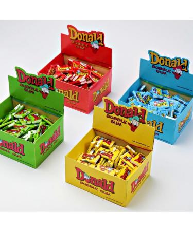 DONALD ML MAPLE LEAF Chewing Bubble Gum 100pcs/box The legend is back! Taste from Childhood Sweet Retro Gift Perfect Present for Men and Women (Red) - Buy Online on GoSupps.com
