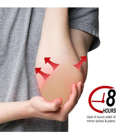 Pain Relief Patch - 20 Patches for Knee, Muscle, Joint, Neck Pain - 8H Natural Relief Plaster - Buy Online on GoSupps.com