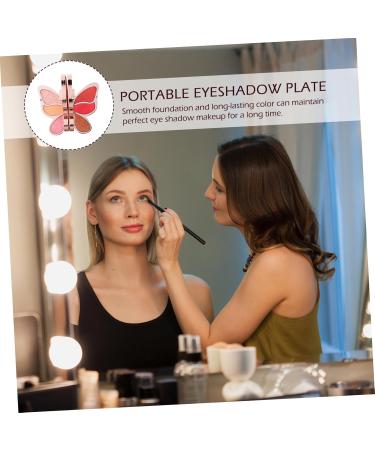 DOITOOL 2 pcs Foundation Multi-functional Cosmetics Supply Plate Eye Cosmetic Beauty Girl Portable Makeup 1 count (Pack of 1) As Shown 2x2pcs - Buy Online on GoSupps.com