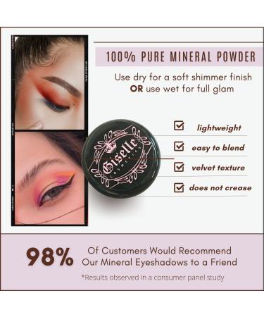 Organic Mineral Eyeshadow - Coral Gold | Giselle Cosmetics Loose Powder | 3g - Buy Online on GoSupps.com