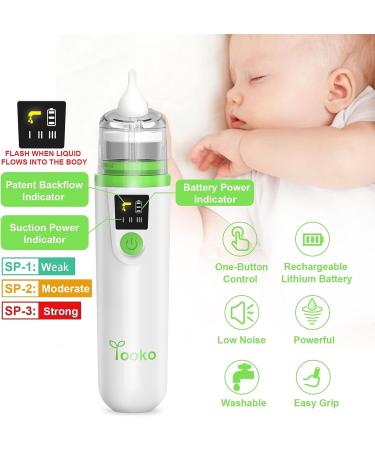YOOKO Electric Baby Nasal Aspirator - Adjustable Suction - USB Rechargeable - Nose Cleaner for Newborns and Toddlers - Buy Online on GoSupps.com