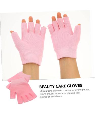 MERRYHAPY 2 Pairs Gel Gloves Fingerless Gloves Hand Cracked Gloves Night Hand Gloves Dry Hands Gloves Overnight Gloves for Dry Hands Moisturizing Gloves Spa Gloves Knitting 16X13X1CM - Buy Online on GoSupps.com
