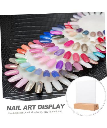 GLEAVI Nail Display Board Tips Nail Tip Display Boards Reusable False Nail Holder Fake Nail Holder Emblems Sign False Nail Display Stand Earrings Art Business Card Holder Jewelry Acrylic - Buy Online on GoSupps.com