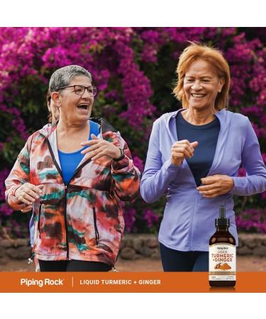 Piping Rock Turmeric and Ginger Liquid Drops | 2 Fl Oz | Tincture Supplement with Black Pepper Extract | Vegan Non-GMO Gluten Free - Buy Online on GoSupps.com
