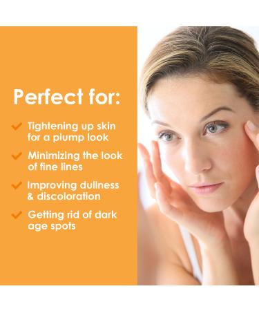 Skincare Gift Set - Vitamin C & Hyaluronic Acid Serum Kit for Anti-Aging Hydration & Skin Tightening - 1oz - Buy Online on GoSupps.com