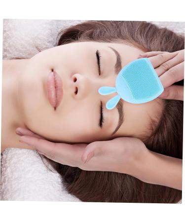minkissy 8 Pcs Rabbit Ears Facial Brush Women Facial Brush Silicone Cleaning Brush Facial Exfoliating Brush Handheld Massagers Exfoliating Facial Brush Pore Brush Face Miss Silica Gel Light Bluex2pcs 7.5x7.5cmx2pcs - Buy Online on GoSupps.com