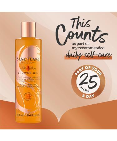 Sanctuary Spa Shower Oil - Natural Vegan & Cruelty-Free 250ml | Best International Shipping - Buy Online on GoSupps.com