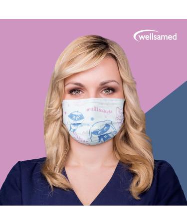 Wellsamed Wellsamask 50 Pack - Medical Face Mask Type IIR for Kids | Elastic Band & Fun Motif - International Shipping Available - Buy Online on GoSupps.com