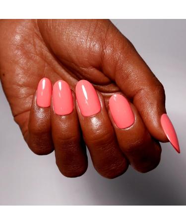 Coral Orange Gel Nail Polish - 0.54 Fl Oz UV/LED Soak Off - Perfect for Autumn & Winter - Buy Online on GoSupps.com