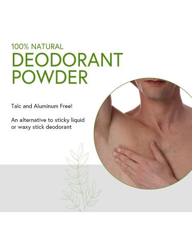 Honeybee Gardens Men's Bay Rum Deodorant Powder - Talc & Aluminum Free, 100% Natural Ingredients, Masculine Sweet & Spicy Scent - Buy Online on GoSupps.com