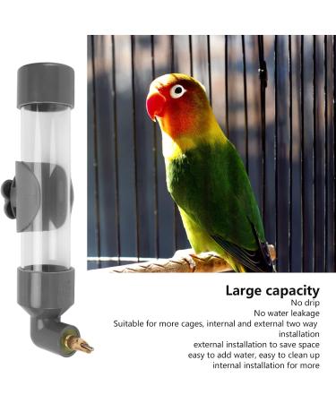 Deosdum Automatic Bird Water Dispenser - Parrot Drinking Fountain & Cage Accessory (Gray) - Perfect Pet Hydration Solution - Buy Online on GoSupps.com