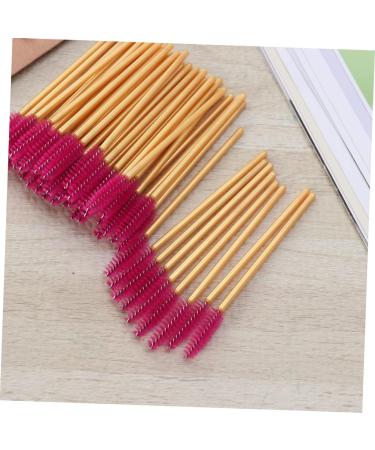 KALLORY 50 Pcs Colored Mascara Lash Bonder Mascara Black Eyelash Mascara Brush Eyelash Brush Stick Make up 50 Pcs Rose - Buy Online on GoSupps.com