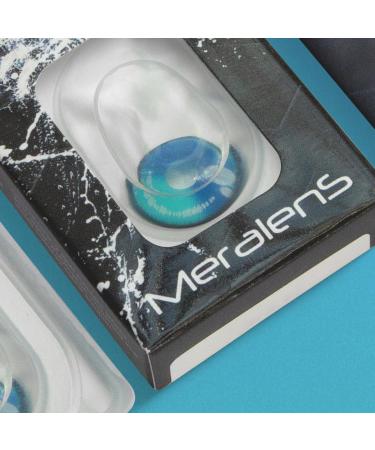Meralens Anime Arc 3 Blue Crazy Fun Colored Contact Lenses Annual No Prescription Free Container Perfect for Carnival Halloween & Cosplay 2023 - Buy Online on GoSupps.com