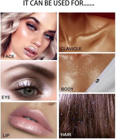 Highlight Powder Stick Puff Bol en Plastique 9g Poudre Tapoter Brillante pour le Maquillage (Blanc) - Buy Online on GoSupps.com