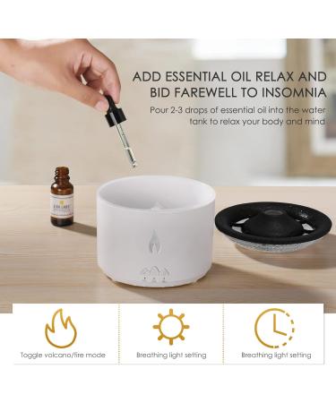 SEAAN Volcano Jellyfish Mist Humidifier 360ml Pro - Pulsating/Continuous Modes, Dual Night Light, Remote Control - Ideal for Bedroom - Buy Online on GoSupps.com