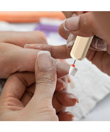 Drill for Nails - Shape USB Rechargeable Nail Drill Portable Professional Nail Polishing Tools Art Supplies with 6 Drill Bits for Home Nail Salon Manicure Khaki - Buy Online on GoSupps.com