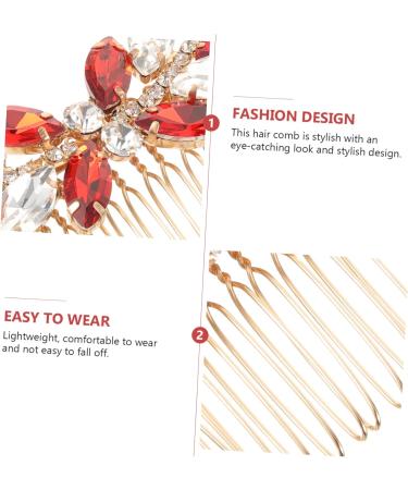 Mikinona Metal With diamond bride headgear accessories wedding hairpin hair barrettes hair pin girl headpiece romantic comb alloy rhinestones rhinestone hair clips Hair piece girl - Buy Online on GoSupps.com