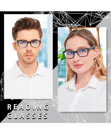 Cojwis 5 Pack Blue Light Filter Reading Glasses for Men & Women - Black Computer Glasses 1.0 Diopters - Feder Schanger Reading Brille - Buy Online on GoSupps.com