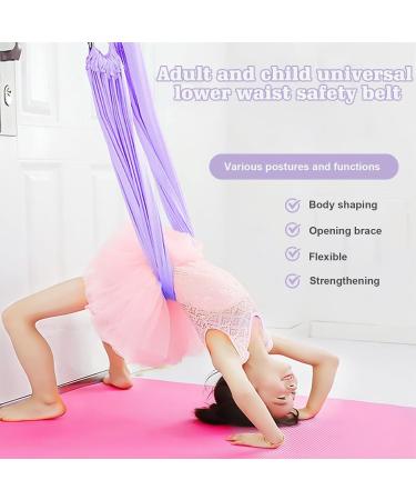 Wiyety Yoga Hammock - Aerial Yoga Kit Leg Stretcher Elastic Resistance Bands for Ballet Pilates and Gymnastics (Purple) - Shop Internationally - Buy Online on GoSupps.com