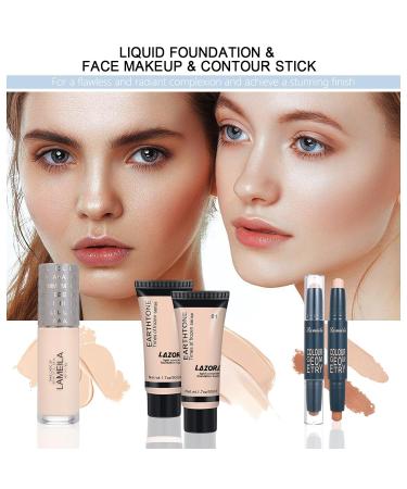 Ultimate Women's and Teenagers Makeup Kit - Eyeshadow Palette Lip Gloss Foundation Mascara Eyeliner & Brushes - International Shipping Available - Buy Online on GoSupps.com