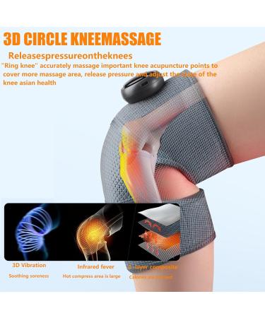 Rejuvaknee Advanced Knee Relief Massager Multi-functional Heated Device | 5 Heating & 3 Massage Modes for Joint Pain Relief | Grey - Buy Online on GoSupps.com