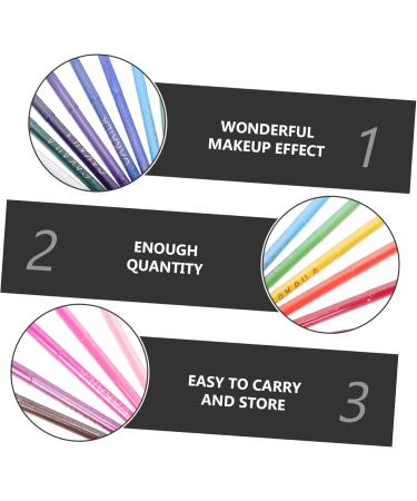 Beavorty 18pcs Eyeliner Makeup Tools Girls Suit Eyeshadow Pens Cosmetics Tools Eye Makeup Pencil Woman Smooth - Buy Online on GoSupps.com