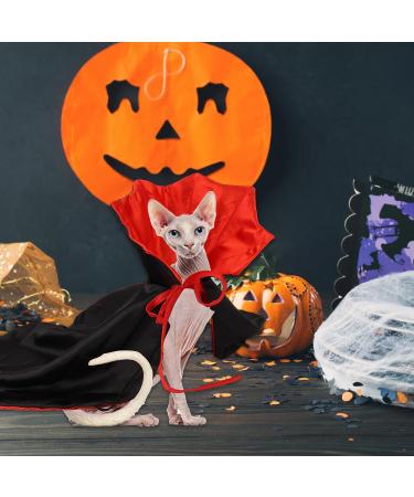 Halloween Pet Costume Dog Costume Cat Costume Dog Cape Costume Halloween Pet Cloak Interesting Dog Witch Costume for Small Medium Cats Dogs for Halloween Party - Buy Online on GoSupps.com