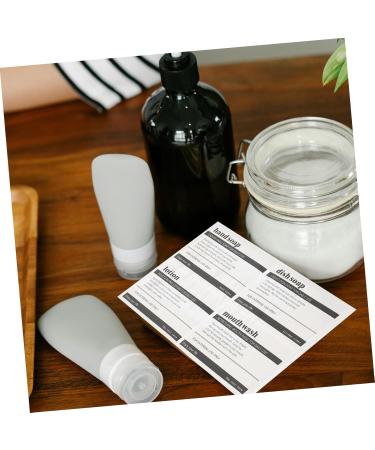 KICHOUSE 8 Sheets Bathroom Bath Tags Conditioner Labels Skincare Toiletries Sticker Shampoo Water Proof - Buy Online on GoSupps.com