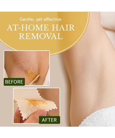 MOOM Organic Hair Remover Kit - All-Natural Glaze for Whole Body, Underarm, and Bikini Hair Removal - Infused with Tea Tree Oil - Ideal for Sensitive Skin - 6oz - Buy Online on GoSupps.com
