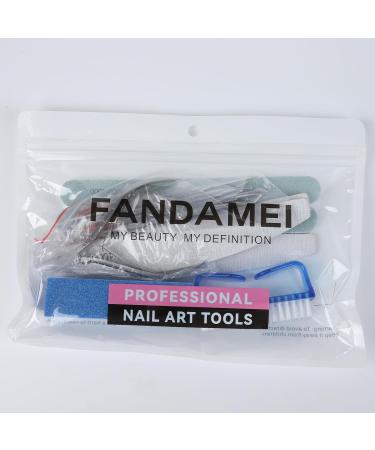Fandamei Gel Nail Files & Nail Care Set - 100/180 Grit Buffers Tongs & Shaver for Manicure & Pedicure - Z-Blue | Premium International Shipping - Buy Online on GoSupps.com