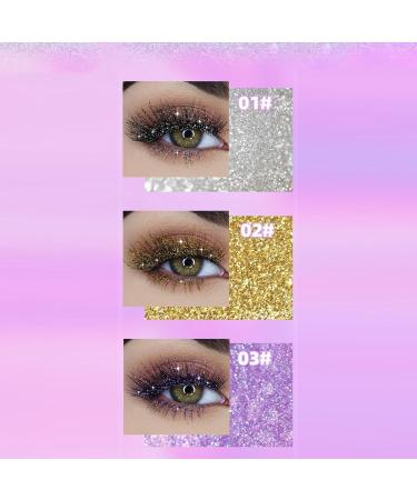3 Colors Glitter Mascara Eyeshadow Waterproof Glitter Mascara Length Color Mascara Sparkling Diamonds Eye Mascara Zero Clump Long-lasting without shedding makeup 3.2g (3PC) - Buy Online on GoSupps.com