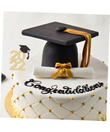 MAGICLULU 13pcs Graduation Season Cake Insert Cardstock Topper Graduate Dessert Toppers Graduation Baking Topper 2022 Cupcake Topper Congrats Desserts Inserts Toothpick Glitter Paper Food - Buy Online on GoSupps.com