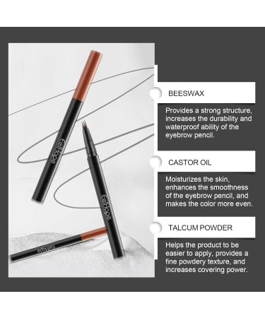 2024 New Magic Eyebrow Pencil with 4 Fork Tip Upgraded 3D Waterproof Microblading Eyebrow Pen Microblade Precise Eyebrow Contouring Pen Long-Lasting Natural Eye Brow Pencils for Women (Dark Brown) - Buy Online on GoSupps.com