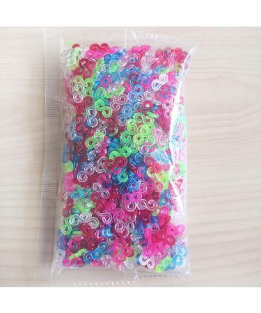 3200 S Clips Loom Bands Connectors & Hooks Refill Kit - Colorful DIY Bracelet Making Supplies - Buy Online on GoSupps.com