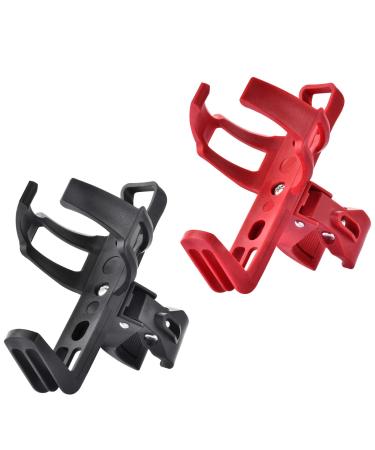 2PCS Bicycle Water Bottle Cages, Lightweight Strong Bike Water Bottle Holder, Easy to Adjust The Direction Bike Cup Holder, No Screws, Simple and Quick to Install