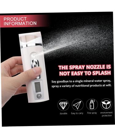 Healeved 2pcs Hydrating Instrument Handheld Mist Sprayer Handy Mini Sprayer Mini Humidifier Facial Abs White - Buy Online on GoSupps.com