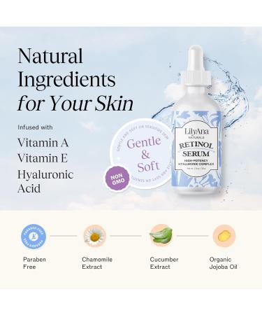 LilyAna Naturals Retinol Cream 1.7oz and Retinol Serum 1oz Bundle - Buy Online on GoSupps.com